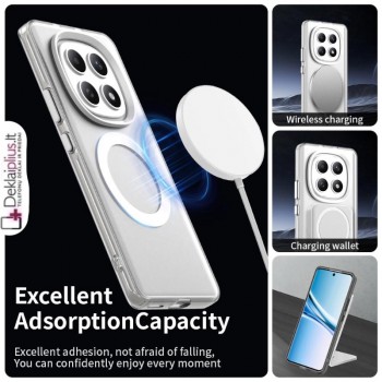 Smūgiams atsparus dėklas su magsafe - be spalvis (Xiaomi Redmi Note 15 5G/4G/Poco M8 5G) Smūgiams atsparus dėklas su magsafe - be spalvis (Xiaomi Redmi Note 15 5G/4G/Poco M8 5G)